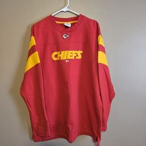 Kansas City Chiefs Red & Yellow Crewneck Sweatshirt